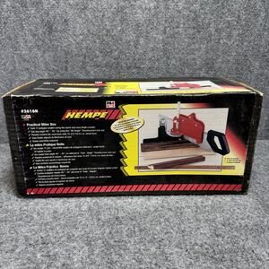 HEMPE Practical Hand or Back Saw Miter Box Model #3616N - Open Box - Black - NOB